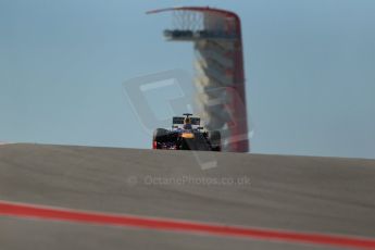 World © Octane Photographic Ltd. F1 USA GP, Austin, Texas, Circuit of the Americas (COTA), Friday 15th November 2013 - Practice 2. Infiniti Red Bull Racing RB9 - Sebastian Vettel. Digital Ref : 0854lw1d3955