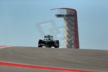 World © Octane Photographic Ltd. F1 USA GP, Austin, Texas, Circuit of the Americas (COTA), Friday 15th November 2013 - Practice 2. Sauber C32 - Esteban Gutierrez. Digital Ref : 0854lw1d4009