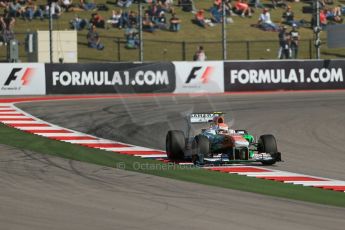 World © Octane Photographic Ltd. F1 USA GP, Austin, Texas, Circuit of the Americas (COTA), Friday 15th November 2013 - Practice 2. Sahara Force India VJM06 - Adrian Sutil. Digital Ref : 0854lw1d4049