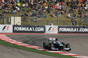World © Octane Photographic Ltd. F1 USA GP, Austin, Texas, Circuit of the Americas (COTA), Friday 15th November 2013 - Practice 2. Williams FW35 - Valtteri Bottas. Digital Ref : 0854lw1d4056
