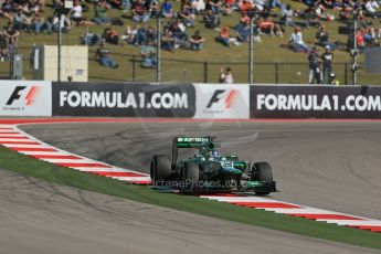 World © Octane Photographic Ltd. F1 USA GP, Austin, Texas, Circuit of the Americas (COTA), Friday 15th November 2013 - Practice 2. Caterham F1 Team CT03 - Charles Pic. Digital Ref : 0854lw1d4068