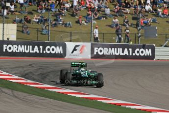 World © Octane Photographic Ltd. F1 USA GP, Austin, Texas, Circuit of the Americas (COTA), Friday 15th November 2013 - Practice 2. Caterham F1 Team CT03 - Giedo van der Garde. Digital Ref : 0854lw1d4117