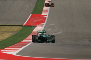 World © Octane Photographic Ltd. F1 USA GP, Austin, Texas, Circuit of the Americas (COTA), Friday 15th November 2013 - Practice 2. Caterham F1 Team CT03 - Giedo van der Garde. Digital Ref : 0854lw1d4204