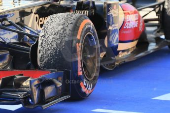 World © Octane Photographic Ltd. F1 USA GP, Austin, Texas, Circuit of the Americas (COTA), Sunday 17th November 2013 - Post-Race Parc Ferme. Lotus F1 Team - Romain Grosjean. Digital Ref : 0862lw1d6164