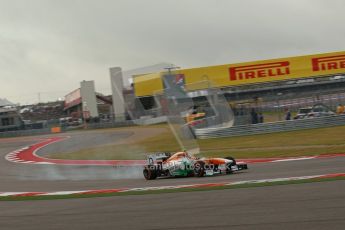 World © Octane Photographic Ltd. F1 USA GP, Austin, Texas, Circuit of the Americas (COTA), Saturday 16th November 2013 - Practice 3. Sahara Force India VJM06 - Adrian Sutil. Digital Ref : 0857lw1d1850