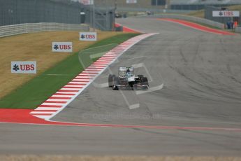 World © Octane Photographic Ltd. F1 USA GP, Austin, Texas, Circuit of the Americas (COTA), Saturday 16th November 2013 - Practice 3. Sauber C32 - Esteban Gutierrez. Digital Ref : 0857lw1d4652