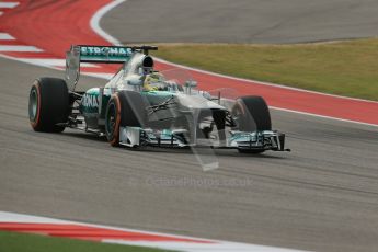 World © Octane Photographic Ltd. F1 USA GP, Austin, Texas, Circuit of the Americas (COTA), Saturday 16th November 2013 - Practice 3. Mercedes AMG Petronas F1 W04 - Nico Rosberg. Digital Ref : 0857lw1d4865