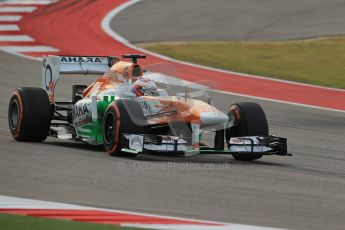 World © Octane Photographic Ltd. F1 USA GP, Austin, Texas, Circuit of the Americas (COTA), Saturday 16th November 2013 - Practice 3. Sahara Force India VJM06 - Paul di Resta. Digital Ref : 0857lw1d4904