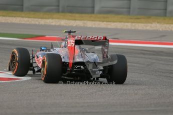 World © Octane Photographic Ltd. F1 USA GP, Austin, Texas, Circuit of the Americas (COTA), Saturday 16th November 2013 - Practice 3. Scuderia Toro Rosso STR 8 - Daniel Ricciardo. Digital Ref : 0857lw1d4966