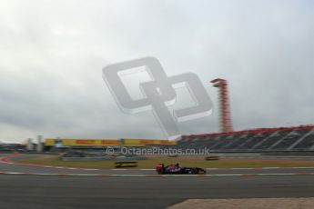 World © Octane Photographic Ltd. F1 USA GP, Austin, Texas, Circuit of the Americas (COTA), Saturday 16th November 2013 - Practice 3. Scuderia Toro Rosso STR8 - Jean-Eric Vergne. Digital Ref : 0857lw1d5064