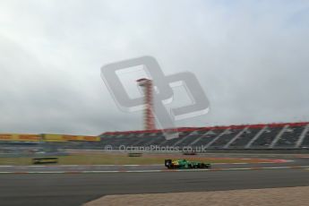 World © Octane Photographic Ltd. F1 USA GP, Austin, Texas, Circuit of the Americas (COTA), Saturday 16th November 2013 - Practice 3. Caterham F1 Team CT03 - Giedo van der Garde. Digital Ref : 0857lw1d5074