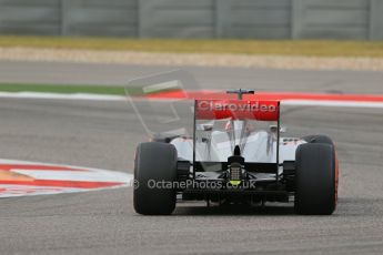 World © Octane Photographic Ltd. F1 USA GP, Austin, Texas, Circuit of the Americas (COTA), Saturday 16th November 2013 - Practice 3. Vodafone McLaren Mercedes MP4/28 - Jenson Button. Digital Ref : 0857lw1d5087