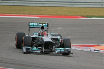 World © Octane Photographic Ltd. F1 USA GP, Austin, Texas, Circuit of the Americas (COTA), Saturday 16th November 2013 - Practice 3. Mercedes AMG Petronas F1 W04 – Lewis Hamilton. Digital Ref : 0857lw1d5122