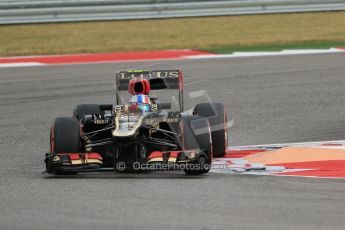 World © Octane Photographic Ltd. F1 USA GP, Austin, Texas, Circuit of the Americas (COTA), Saturday 16th November 2013 - Practice 3. Lotus F1 Team E21 - Romain Grosjean. Digital Ref : 0857lw1d5127