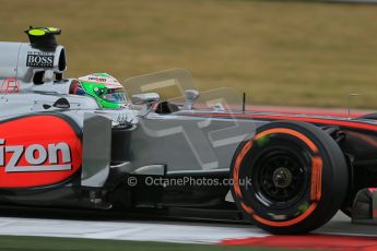 World © Octane Photographic Ltd. F1 USA GP, Austin, Texas, Circuit of the Americas (COTA), Saturday 16th November 2013 - Practice 3. Vodafone McLaren Mercedes MP4/28 - Sergio Perez. Digital Ref : 0857lw1d5193