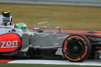 World © Octane Photographic Ltd. F1 USA GP, Austin, Texas, Circuit of the Americas (COTA), Saturday 16th November 2013 - Practice 3. Vodafone McLaren Mercedes MP4/28 - Sergio Perez. Digital Ref : 0857lw1d5271