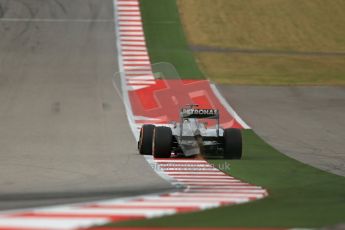 World © Octane Photographic Ltd. F1 USA GP, Austin, Texas, Circuit of the Americas (COTA), Saturday 16th November 2013 - Practice 3. Mercedes AMG Petronas F1 W04 - Nico Rosberg. Digital Ref : 0857lw1d5348