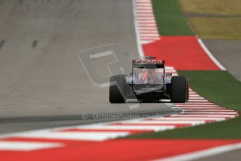 World © Octane Photographic Ltd. F1 USA GP, Austin, Texas, Circuit of the Americas (COTA), Saturday 16th November 2013 - Practice 3. Scuderia Toro Rosso STR8 - Jean-Eric Vergne. Digital Ref : 0857lw1d5350