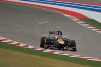 World © Octane Photographic Ltd. F1 USA GP, Austin, Texas, Circuit of the Americas (COTA), Saturday 16th November 2013 - Practice 3. Infiniti Red Bull Racing RB9 - Mark Webber. Digital Ref : 0857lw1d5376