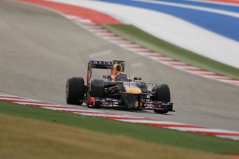 World © Octane Photographic Ltd. F1 USA GP, Austin, Texas, Circuit of the Americas (COTA), Saturday 16th November 2013 - Practice 3. Infiniti Red Bull Racing RB9 - Mark Webber. Digital Ref : 0857lw1d5390