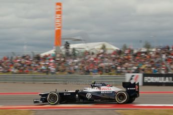 World © Octane Photographic Ltd. F1 USA GP, Austin, Texas, Circuit of the Americas (COTA), Saturday 16th November 2013 - Qualifying. Williams FW35 - Valtteri Bottas. Digital Ref : 0858lw1d2025