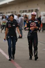 World © Octane Photographic Ltd. F1 USA GP, Austin, Texas, Circuit of the Americas (COTA), Saturday 16th November 2013 - Qualifying. Scuderia Toro Rosso STR 8 - Daniel Ricciardo. Digital Ref : 0858lw1d2097