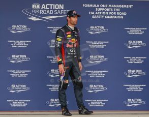 World © Octane Photographic Ltd. F1 USA GP, Austin, Texas, Circuit of the Americas (COTA), Saturday 16th November 2013 - Qualifying conference. Infiniti Red Bull Racing RB9 - Mark Webber. Digital Ref : 0858lw1d2206