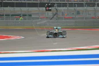 World © Octane Photographic Ltd. F1 USA GP, Austin, Texas, Circuit of the Americas (COTA), Saturday 16th November 2013 - Qualifying. Mercedes AMG Petronas F1 W04 - Nico Rosberg. Digital Ref : 0858lw1d5454