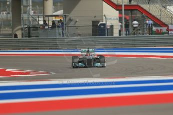 World © Octane Photographic Ltd. F1 USA GP, Austin, Texas, Circuit of the Americas (COTA), Saturday 16th November 2013 - Qualifying. Mercedes AMG Petronas F1 W04 – Lewis Hamilton. Digital Ref : 0858lw1d5470