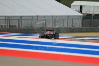 World © Octane Photographic Ltd. F1 USA GP, Austin, Texas, Circuit of the Americas (COTA), Saturday 16th November 2013 - Qualifying. Scuderia Toro Rosso STR 8 - Daniel Ricciardo. Digital Ref : 0858lw1d5535