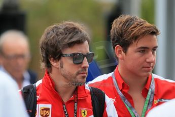 World © Octane Photographic Ltd. F1 USA GP, Austin, Texas, Circuit of the Americas (COTA), Saturday 16th November 2013 - Paddock. Scuderia Ferrari F138 - Fernando Alonso. Digital Ref : 0856lw1d4599
