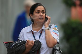 World © Octane Photographic Ltd. F1 USA GP, Austin, Texas, Circuit of the Americas (COTA), Saturday 16th November 2013 - Paddock. Sauber - Monisha Kaltenborn. Digital Ref : 0856lw1d4620