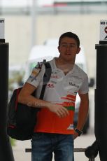 World © Octane Photographic Ltd. F1 USA GP, Austin, Texas, Circuit of the Americas (COTA), Sunday 17th November 2013 - Paddock. Sahara Force India - Paul di Resta. Digital Ref : 0859lw1d2278