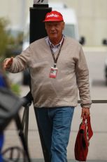 World © Octane Photographic Ltd. F1 USA GP, Austin, Texas, Circuit of the Americas (COTA), Sunday 17th November 2013 - Paddock. Niki Lauda. Digital Ref : 0859lw1d2287