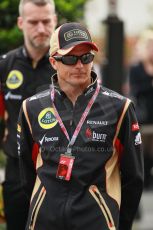 World © Octane Photographic Ltd. F1 USA GP, Austin, Texas, Circuit of the Americas (COTA), Sunday 17th November 2013 - Paddock. Lotus F1 Team – Heikki Kovalainen. Digital Ref : 0859lw1d2317