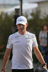World © Octane Photographic Ltd. F1 USA GP, Austin, Texas, Circuit of the Americas (COTA), Sunday 17th November 2013 - Paddock. Mercedes AMG Petronas – Nico Rosberg. Digital Ref : 0859lw1d5608