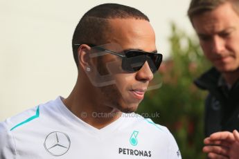 World © Octane Photographic Ltd. F1 USA GP, Austin, Texas, Circuit of the Americas (COTA), Sunday 17th November 2013 - Paddock. Mercedes AMG Petronas – Lewis Hamilton. Digital Ref : 0859lw1d5617