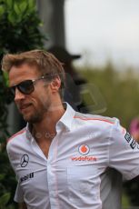 World © Octane Photographic Ltd. F1 USA GP, Austin, Texas, Circuit of the Americas (COTA), Sunday 17th November 2013 - Paddock. Vodafone McLaren Mercedes - Jenson Button. Digital Ref : 0859lw1d5780