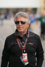 World © Octane Photographic Ltd. F1 USA GP, Austin, Texas, Circuit of the Americas (COTA), Sunday 17th November 2013 - Paddock. Mario Andretti. Digital Ref : 0859lw1d5823