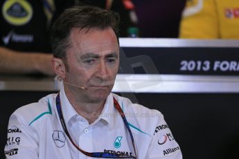World © Octane Photographic Ltd. F1 USA GP, Austin, Texas, Circuit of the Americas (COTA), Friday 15th November 2013 – FIA Press conference. Paddy Lowe – Technical Director Mercedes AMG Petronas. Digital Ref : 0855lw1d4336