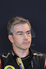 World © Octane Photographic Ltd. F1 USA GP, Austin, Texas, Circuit of the Americas (COTA), Friday 15th November 2013 – FIA Press conference. Nick Chester – Technical Director Lotus F1 Team. Digital Ref : 0855lw1d4368