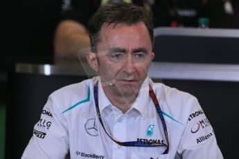 World © Octane Photographic Ltd. F1 USA GP, Austin, Texas, Circuit of the Americas (COTA), Friday 15th November 2013 – FIA Press conference. Paddy Lowe – Technical Director Mercedes AMG Petronas. Digital Ref : 0855lw1d4373