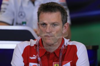 World © Octane Photographic Ltd. F1 USA GP, Austin, Texas, Circuit of the Americas (COTA), Friday 15th November 2013 – FIA Press conference. James Allison – Chassis Technical Director Scuderia Ferrari. Digital Ref : 0855lw1d4415