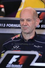 World © Octane Photographic Ltd. F1 USA GP, Austin, Texas, Circuit of the Americas (COTA), Friday 15th November 2013 – FIA Press conference. Adrian Newey – Chief Technical Officer Infiniti Red Bull Racing. Digital Ref : 0855lw1d4418