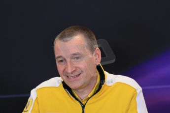 World © Octane Photographic Ltd. F1 USA GP, Austin, Texas, Circuit of the Americas (COTA), Friday 15th November 2013 – FIA Press conference. Rob White – Deputy Managing Director (Technical) Renault Sport F1. Digital Ref : 0855lw1d4478