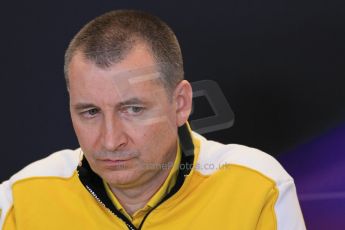 World © Octane Photographic Ltd. F1 USA GP, Austin, Texas, Circuit of the Americas (COTA), Friday 15th November 2013 – FIA Press conference. Rob White – Deputy Managing Director (Technical) Renault Sport F1. Digital Ref : 0855lw1d4503
