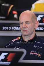 World © Octane Photographic Ltd. F1 USA GP, Austin, Texas, Circuit of the Americas (COTA), Friday 15th November 2013 – FIA Press conference. Adrian Newey – Chief Technical Officer Infiniti Red Bull Racing. Digital Ref : 0855lw1d4528