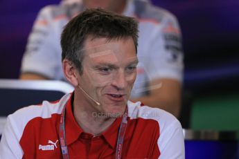 World © Octane Photographic Ltd. F1 USA GP, Austin, Texas, Circuit of the Americas (COTA), Friday 15th November 2013 – FIA Press conference. James Allison – Chassis Technical Director Scuderia Ferrari. Digital Ref : 0855lw1d4547