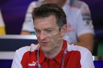 World © Octane Photographic Ltd. F1 USA GP, Austin, Texas, Circuit of the Americas (COTA), Friday 15th November 2013 – FIA Press conference. James Allison – Chassis Technical Director Scuderia Ferrari. Digital Ref : 0855lw1d4572