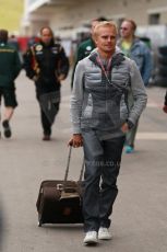 World © Octane Photographic Ltd. USA F1 Grand Prix, Austin, Texas, Circuit of the Americas (COTA). Paddock, Thursday 14th November 2013. Heikki Kovalainen - Lotus F1 Team. Digital Ref : 0852lw1d1097